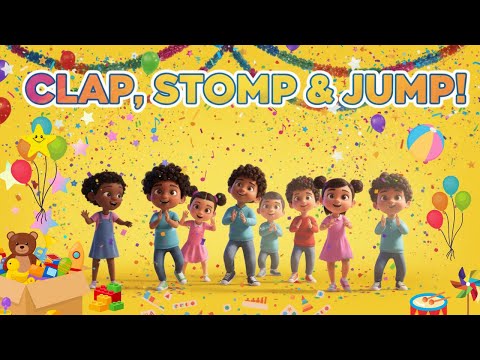 Clap Your Hands, Stomp Your Feet! | Fun Kids Action Song & Dance | Nursery Rhyme for Toddlers