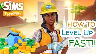 How To Level Up Fast In The Sims Freeplay | Reach Level 55 | Jay Simmerz...💰💶🪙‼️