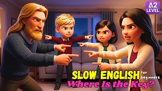 Slow English: WHO Lost James's Car Keys?  | English Story for Beginners