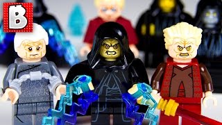 YouTube thumbnail: Every Lego Emperor Palpatine Minifigure Ever!!! | Collection Review