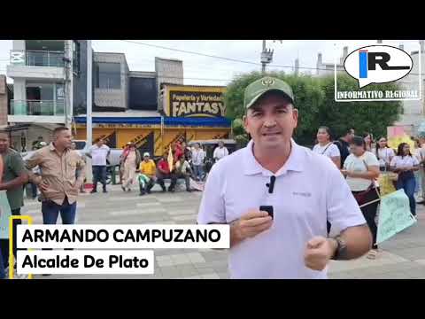 Plato.Magdalena, protesta por el mal servicio de energía eléctrica por parte de la Empresa Air-e 