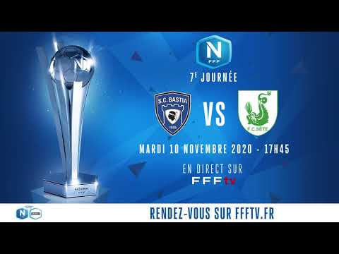 J7 : SC Bastia - FC Sète en direct sur FFFtv (17h45) I National FFF 2020-2021