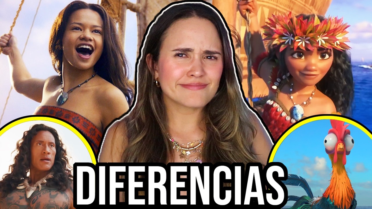 25 DIFERENCIAS entre MOANA Live Action 2026 y 2016 🌊🌺 (casi no hay)