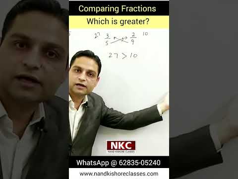 Comparing Fractions | Which fraction is greater? Easy way to compare fractions | Competitive Exams