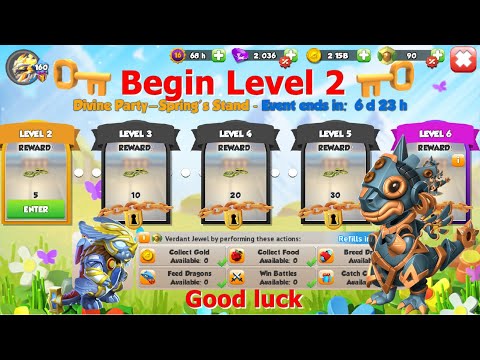 Begin Chapter 2 Spring's Stand Castle Event-Dragon Mania Legends | Springtime Divine Event | DML