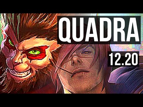 WUKONG vs SETT (TOP) | Quadra, 6 solo kills, 10/3/8, 400+ games, Godlike | KR Master | 12.20