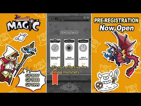 Pre-register now! Doodle Magic: Wizard vs Slime - YouTube