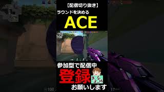 【VALORANT】オーメンでラウンド勝利を決めるACE【#shorts】