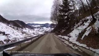 preview picture of video 'Romanian roads * DJ730, Șirnea - Ciocanu - Dâmbovicioara * 2014.02.09'
