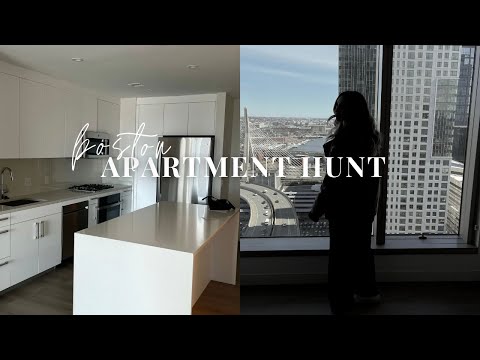 apartment hunting | touring apartments in Boston & moving updates 🏙🖤