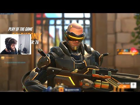 DAFRAN DPS MAIN NANO SOLDIER 76 - POTG! OVERWATCH 2 TOP 500 SEASON 5