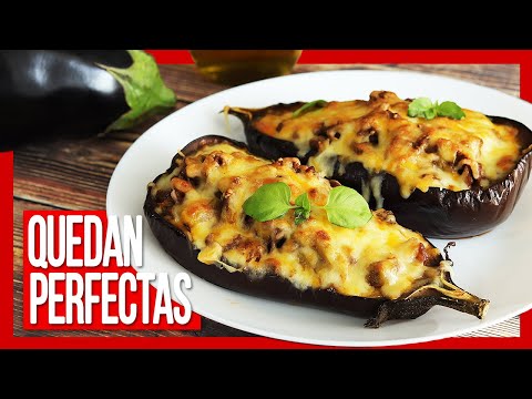 😋 Cómo Hacer BERENJENAS RELLENAS al Horno ► Receta con Berenjena y Carne Picada