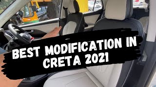 Modifications in CRETA SX 2021 💥 || Best Seat covers for Creta