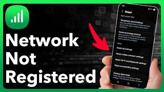 How To Fix Not Registered On Network On Android