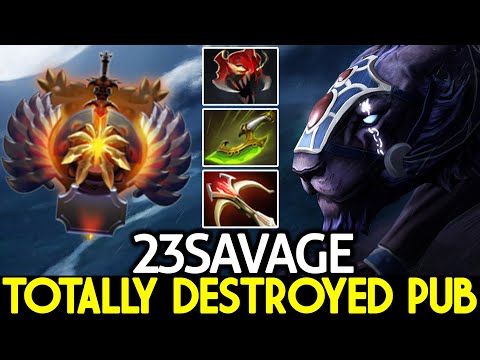 23SAVAGE [Luna] Madness Attack Speed Totally Destroyed Pub Game Dota 2