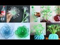 4 Beautiful Plastic Bottle Flower Plastic Bottle Craft Bottle Art