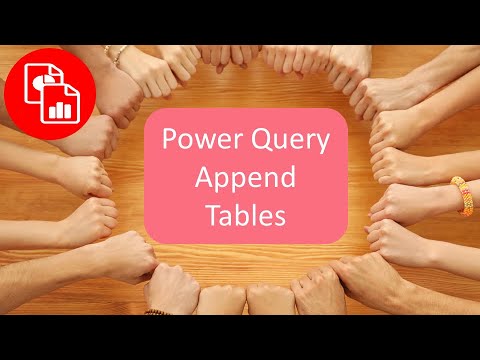 Use Power Query to Append Multiple Tables