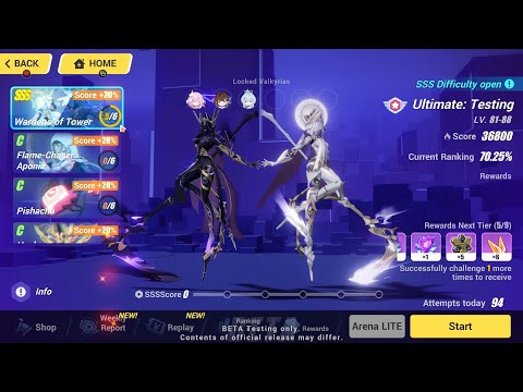 EN 6.7 BETA - Memorial Arena - New SSS Boss - Wardens of Tower