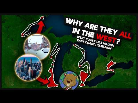 Warum es an den Westküsten der Großen Seen so viel mehr Menschen gibt