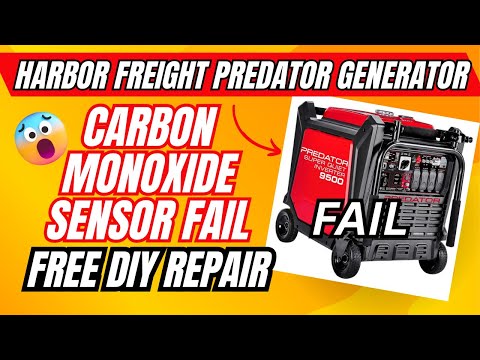 Harbor Freight Predator Generator Carbon Monoxide Sensor Fail & FREE DIY Repair