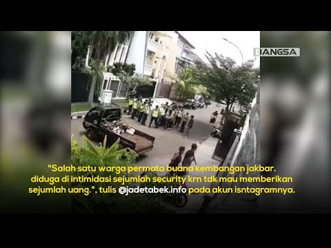 VIRAL! Aksi Premanisme Sekelompok Satpam di Jakarta Barat, Pungli kepada Warga Perumahan