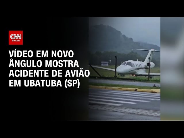 Vídeo em novo ângulo mostra acidente de avião em Ubatuba (SP) | CNN NOVO DIA