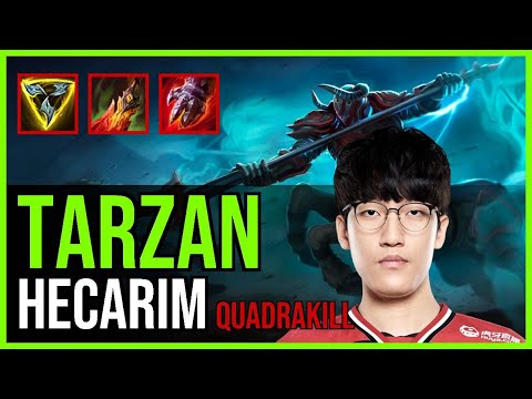 Tarzan - HECARIM vs. TALIYAH Jungle | KR Challenger | QUADRAKILL