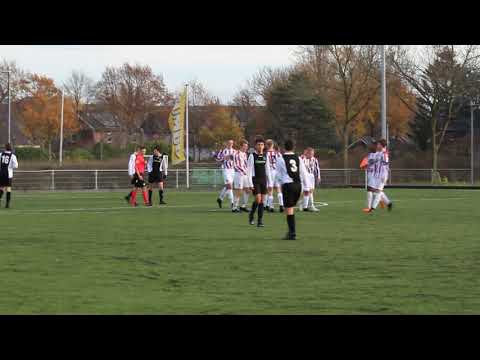1e doelpunt ASC Nieuwland jo17-1 vs VVZA jo17-1 op 1-12-2018