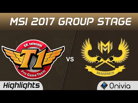 SKT vs GAM Highlights MSI 2017 Group Stage SK Telecom T1 vs Gigabyte Marines by Onivia