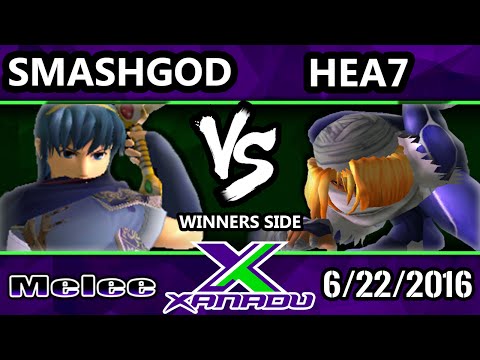 S@X 155 SSBM Tournament - SmashG0D (Marth, Fox) Vs. Hea7 (Sheik)