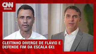 Vídeo: Cleitinho diverge de Flávio Bolsonaro e defende fim da escala 6x1; entenda | HORA H