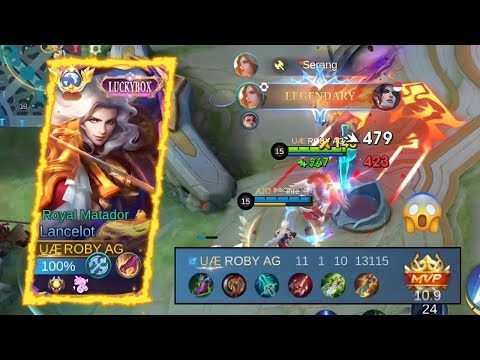 LANCELOT SUPER AGGRESSIVE LEGENDARI | PRO LANCELOT | GAME PLAY MOBILE LEGENDS