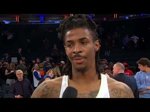 NBA: Ja Morant Post-Game Interview | Memphis Grizzlies @ New York Knicks