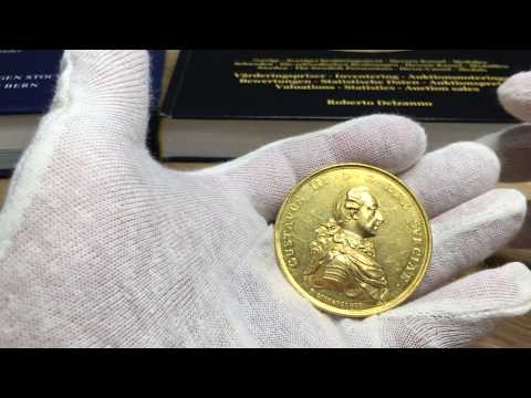 Sverige, Gustav III Guldmedalj 1774 i 22-dukaters vikt - XR - 2 kända exemplar,  av Liungberger