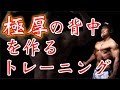【音声解説付き】分厚い背中をつくるなら絶対的に高重量トレ!圧倒的な3種を紹介します。
