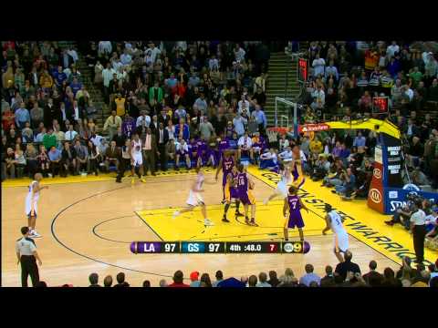 03 27 2012年湖人VS勇士 科比-布萊恩特和梅塔世界和平離合戲結束比賽 (03 27 2012   Lakers vs  Warriors   Kobe Bryant And Metta World Peace Clutch Plays To Closeout Game)