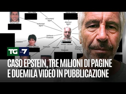 Caso Epstein, tre milioni di pagine e duemila video in pubblicazione
