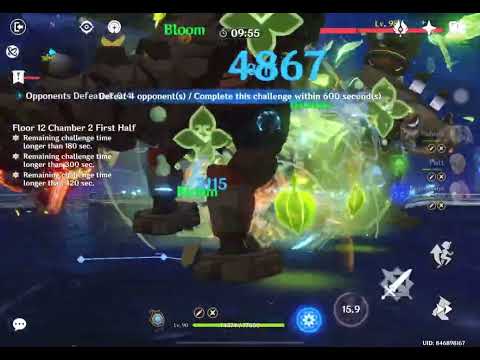 Nilou bloom showcase 12-2-1 Nahida C2 & Nilou C0R1