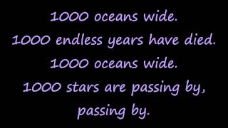 Tokio Hotel - 1000 Oceans(Letra).