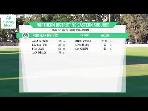 NSW Premier Third Grade Grand Final - Northern District v Eastern Suburbs Day 1
