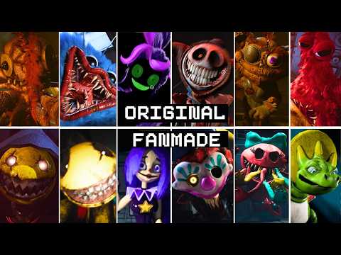 Poppy Playtime: Capítulo 5 - Comparación de sustos ORIGINALES y FANMADE (Escaparate)