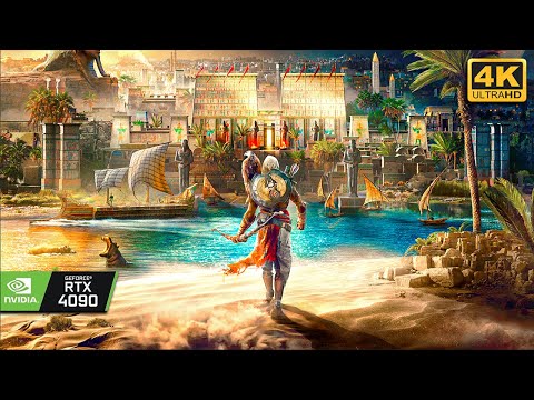 Assassins Creed Origins ULTRA RAY TRACING Graphics RTX 4090 - 4K MAX SETTING |Close To REALISM -RTGI