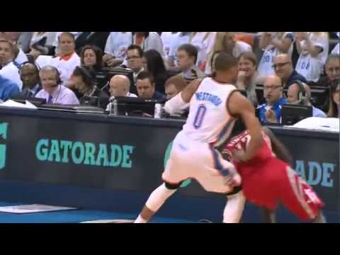Russell Westbrook Knee Injury Game 2 vs Rockets