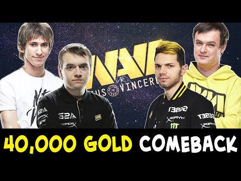 NAVI vs NAVI — Dendi 40,000 gold COMEBACK