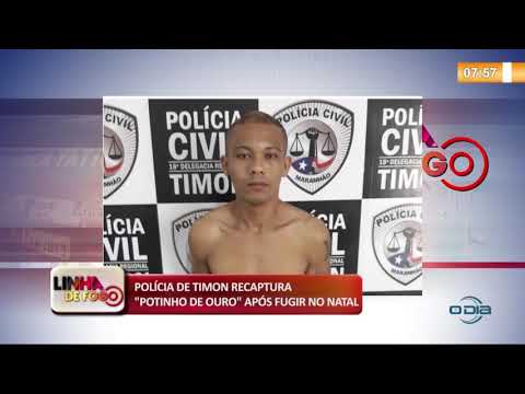 LINHA DE FOGO 17 10  PoliÌcia de Timon recaptura "Potinho de Ouro"