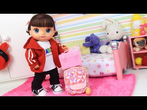 BABY ALIVE DUDA VAI PARA UM PASSEIO DA ESCOLA - Lilly Doll