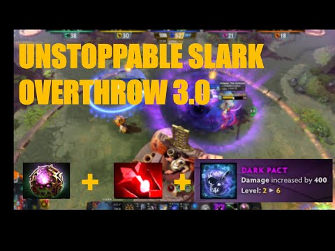 Unstoppable Slark: Ultimate Dark Pact Magic Damage Build | Dota 2 Overthrow 3.0 Gameplay