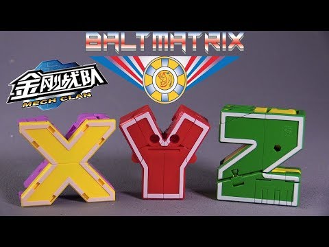 Mech Clan Transforming English Letters: X Y Z