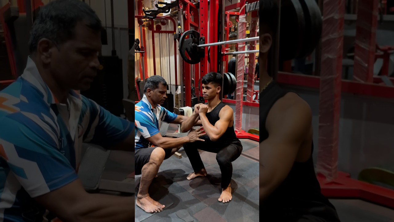 Free squats correction