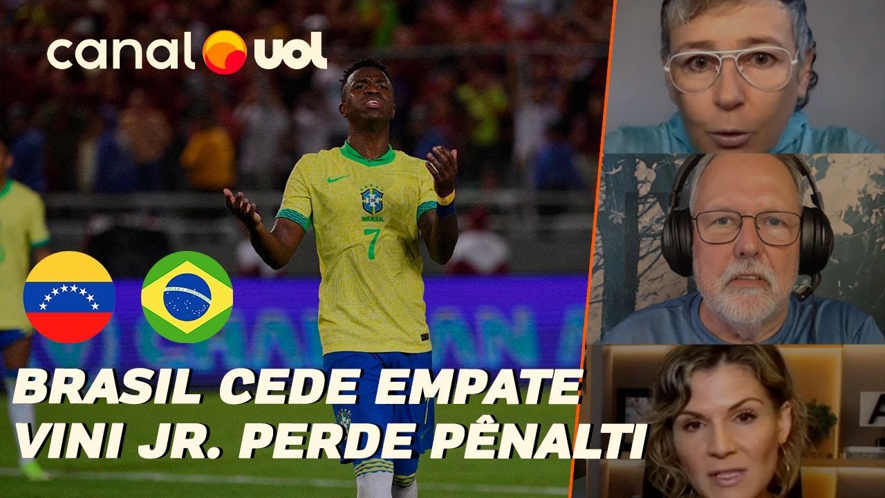 🔴 BRASIL FAZ GOL DE FALTA COM RAPHINHA, MAS VINI JR. PERDE PÊNALTI E CEDE EMPATE À VENEZUELA